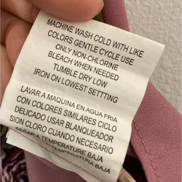 Takara Floral Semi-Sheer Cold Shoulder Blouse Top S - Picture 10 of 10